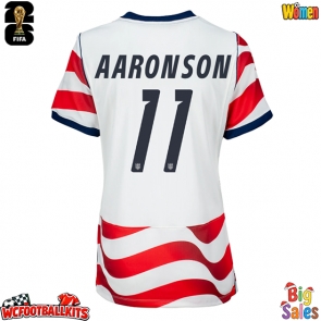 United States Brenden Aaronson #11 Replica Home Stadium Shirt for Women World Cup 2026 Short Sleeve